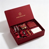 High-End Rigid Paper Gift Box OEM Brand Logo Printing for Large Company Corporate Gift Order