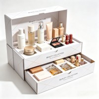 Custom Printed Corrugated Cosmetic Retail Display Packaging Box For Supermarket Counter