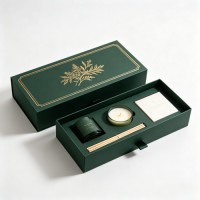 Wholesale Custom Rectangular Rigid Fragrance Gift Box Magnetic Drawer Top Bottom Packaging Box