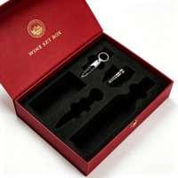 Luxury Flip Top Rigid Cardboard Gift Box Custom Logo Printing with Velvet Foam Insert for Corporate Business Gifts