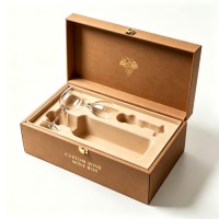 Luxury Flip Top Rigid Cardboard Gift Box Custom Logo Printing with Velvet Foam Insert for Corporate Business Gifts