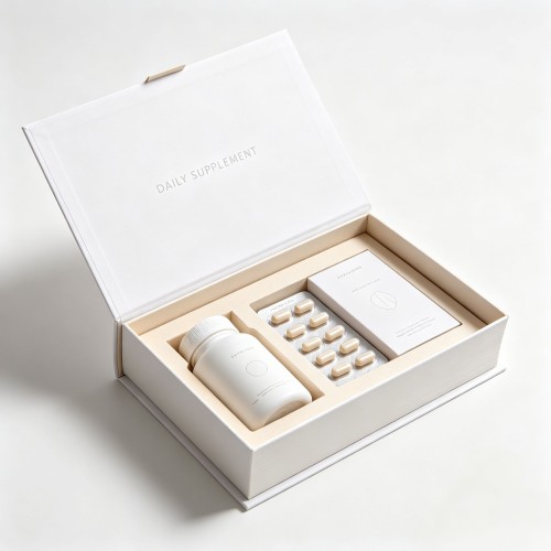 Custom Multi-Shape Rigid Boxes for Health Supplement & Vitamin Packaging