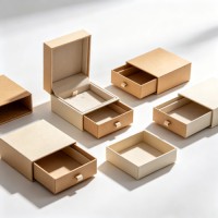 Luxury Paper Drawer Slide Rigid Box Custom Logo Gift Pull Out Drawer Packaging Box