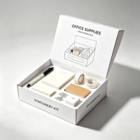 Custom Printed White Cardboard Countertop Display Box, Divided Compartment Foldable POP Retail Showcase Box for Superma