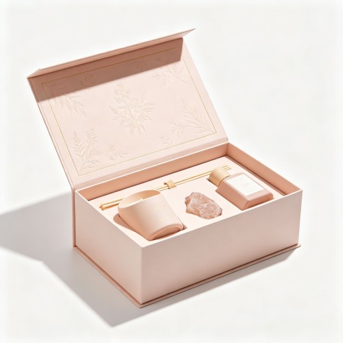 Wholesale Custom Rectangular Rigid Fragrance Gift Box Magnetic Drawer Top Bottom Packaging Box
