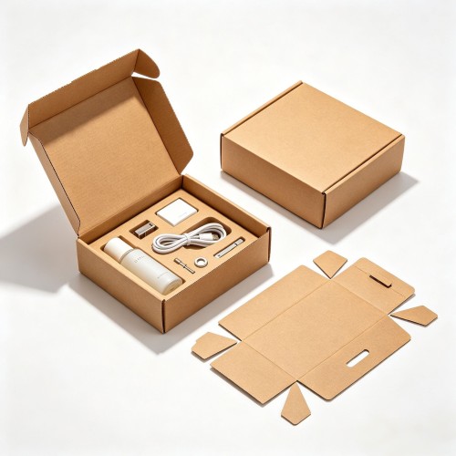 Wholesale Flat Fold Auto Lock Mailer Box Blank White Aircraft Shipping Box No Glue Assembly For E-commerce Packaging