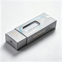 Custom Printed Luxury E-Cigarette Packaging Box, White Background Matte Lamination Gold Hot Stamping Rigid Box For Pod