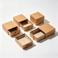 Luxury Paper Drawer Slide Rigid Box Custom Logo Gift Pull Out Drawer Packaging Box