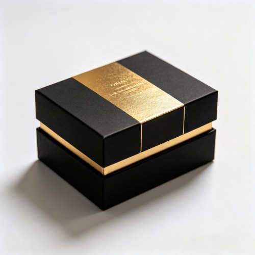 High End Rigid Drawer Gift Box Embossing Hot Stamping Essential Oil Perfume Packaging Box