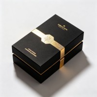High End Rigid Drawer Gift Box Embossing Hot Stamping Essential Oil Perfume Packaging Box