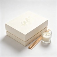 Wholesale Custom Rectangular Rigid Fragrance Gift Box Magnetic Drawer Top Bottom Packaging Box