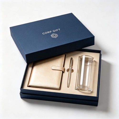 High-End Rigid Paper Gift Box OEM Brand Logo Printing for Large Company Corporate Gift Order