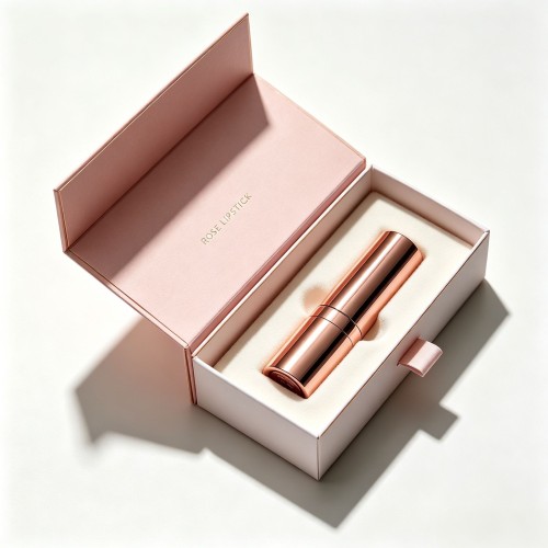Custom Luxury Lipstick Rigid Gift Box Magnetic Flip & Drawer Cosmetic Packaging With Custom Logo Printing