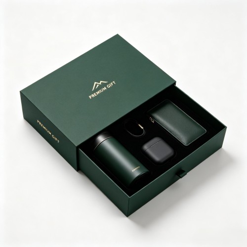 High-End Rigid Paper Gift Box OEM Brand Logo Printing for Large Company Corporate Gift Order